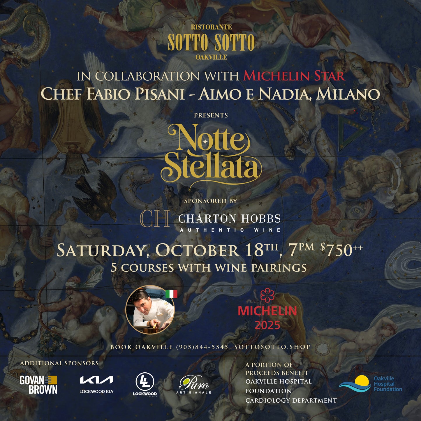 Notte Stelleta Oakville - Saturday, October 18 7PM