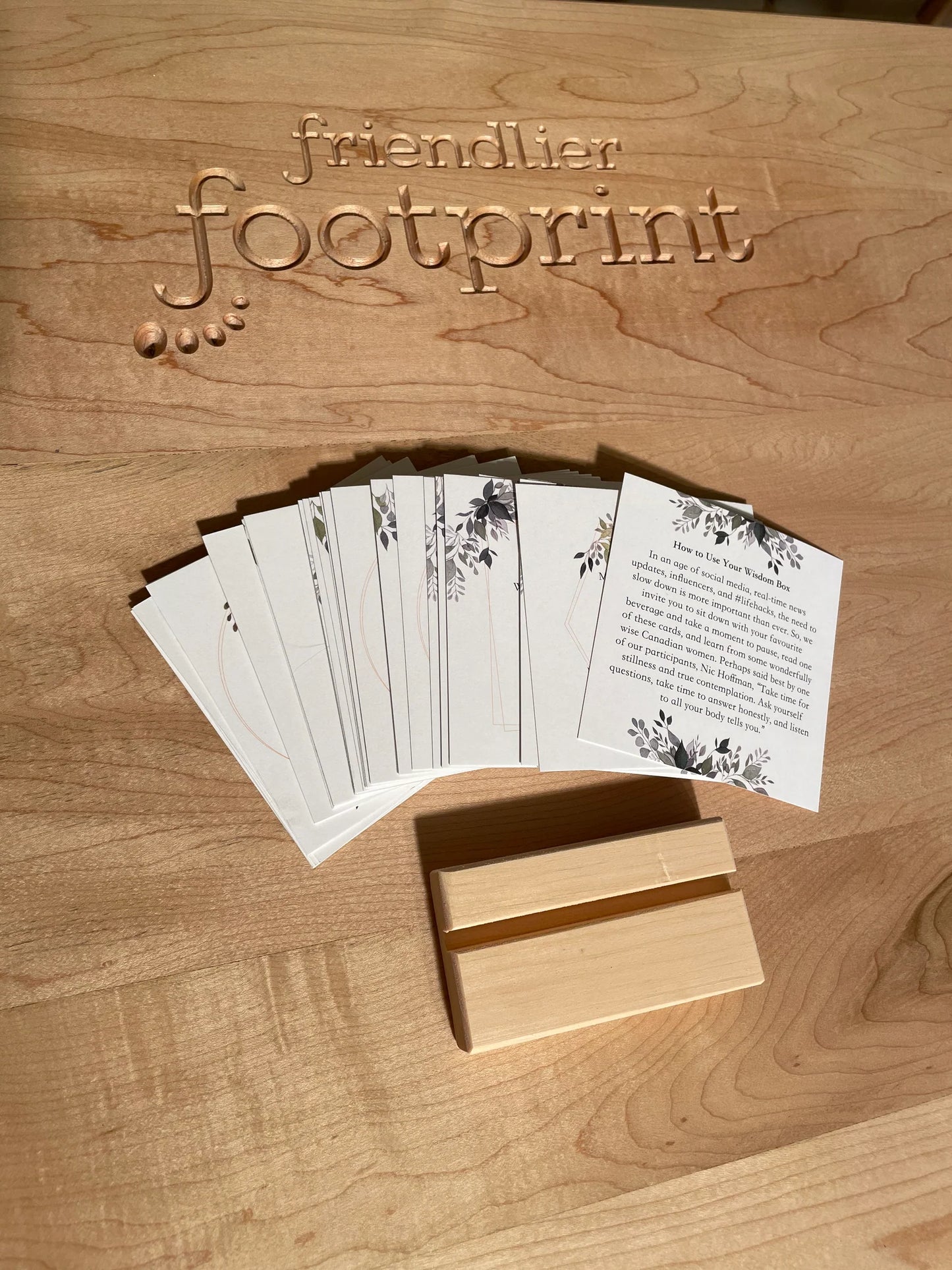 Friendlier Footprint - Wisdom Box