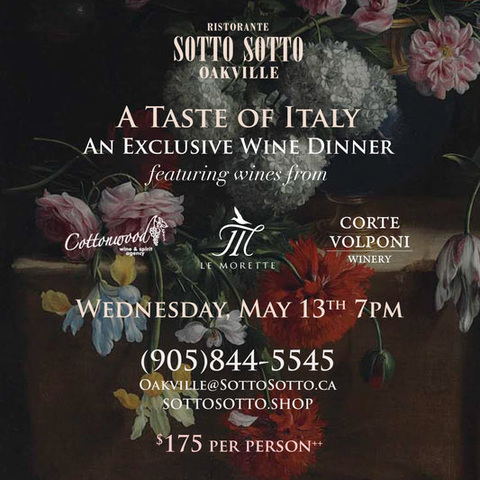 Sotto Sotto Oakville A Taste of Italy May 13 7pm