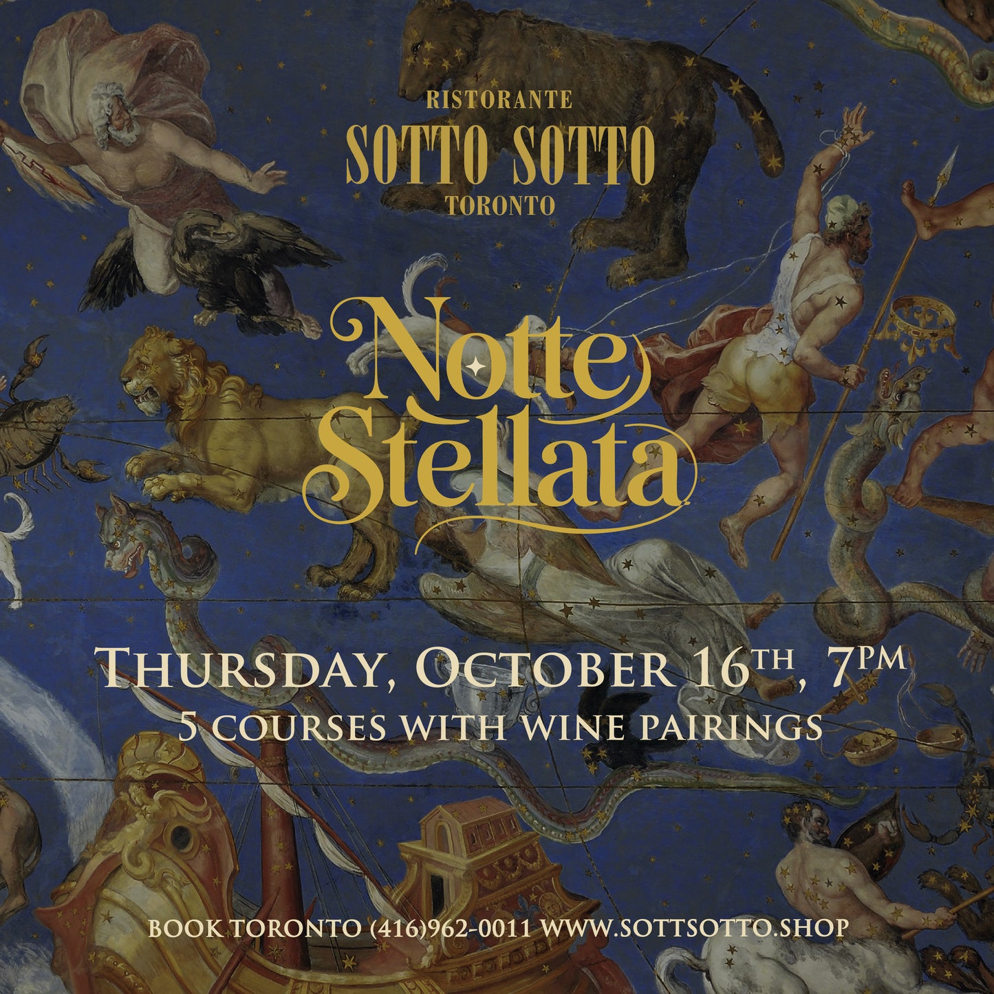 Notte Stelleta  Toronto - Thursday, October 16 7PM
