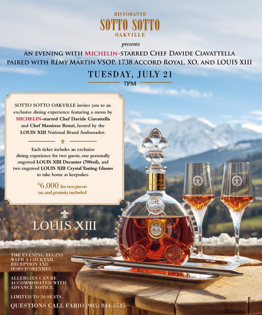 LOUIS XIII Dinner for Two | Sotto Sotto Oakville